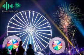 Piromusicales Pirotecnia crisantemos Celaya